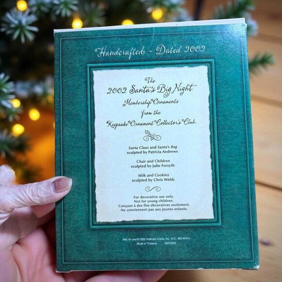 Hallmark Keepsake 2002 “Santa’s Big Night” – KOC Club 4-Piece Set (QXC2002) with - Picture 4 of 11